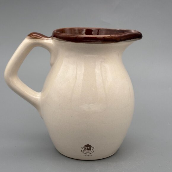 Vintage Habitant Crocks Potteries Ceramic 6" Pitcher Glaze and Rural Farm Scene - Picture 4 of 8